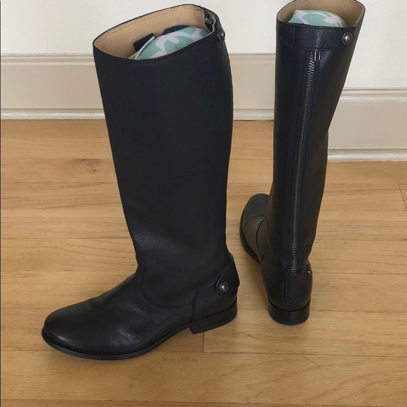 Frye Melissa Button Back Zip Boots - Picture 4 of 8